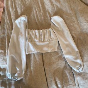 Princess Polly White Crop Top